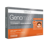 DermaBella presenta Genomask Mascarilla Facial, ahora disponible en un práctico paquete de 6 sobres individuales. Esta mascarilla facial, esencial para el cuidado de la piel, está diseñada para revitalizar y nutrir tu piel.
