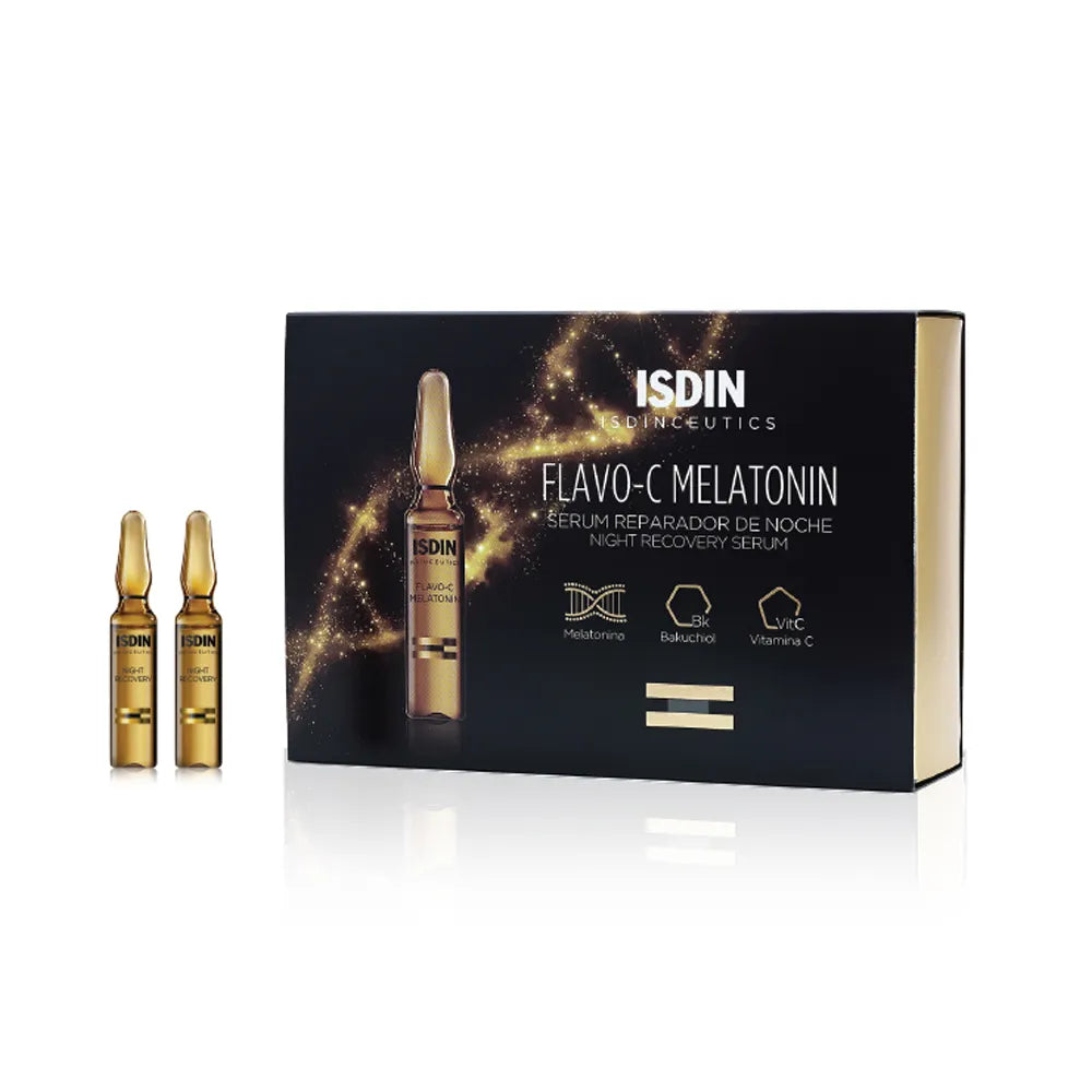 Descubre el poder regenerador de la noche con Isdinceutics Flavo-C Melatonin, ahora disponible en DermaBella. Esta innovadora fórmula combina la acción antioxidante de la vitamina C con las propiedades regeneradoras de la melatonina, ofreciendo una solución completa para revitalizar la piel mientras duermes.