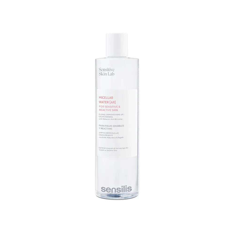 Experimenta la pureza y la frescura para tu piel sensible con nuestro exclusivo Sensilis Micellar Water AR, disponible solo en nuestra tienda, DermaBella. Esta solución micelar ha sido cuidadosamente formulada para limpiar y calmar la piel, dejándola suave y libre de impurezas.
