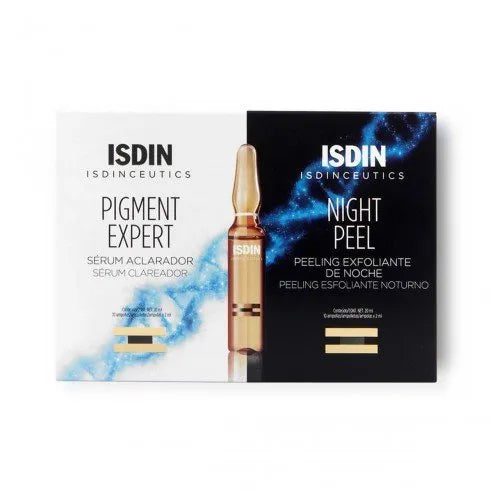 Transforma tu piel con el dúo perfecto de Isdinceutics: Pigment Expert y Night Peel, ahora disponible en DermaBella. Este combo exclusivo ofrece una solución completa para abordar las manchas y la hiperpigmentación, proporcionando una piel más uniforme y radiante.