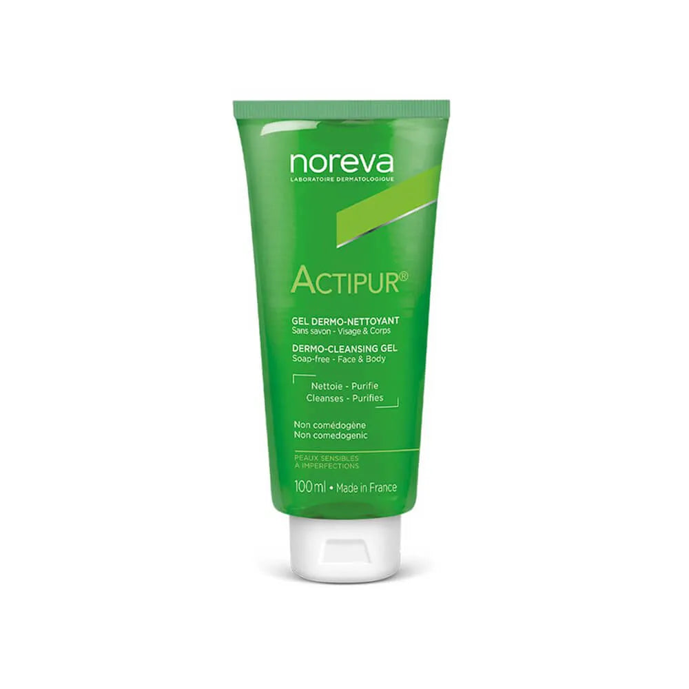 Experimenta una limpieza profunda con Noreva Actipur Cleansing Gel, ahora disponible en DermaBella. Este gel limpiador ha sido formulado para purificar la piel propensa al acné, dejándola limpia y fresca.