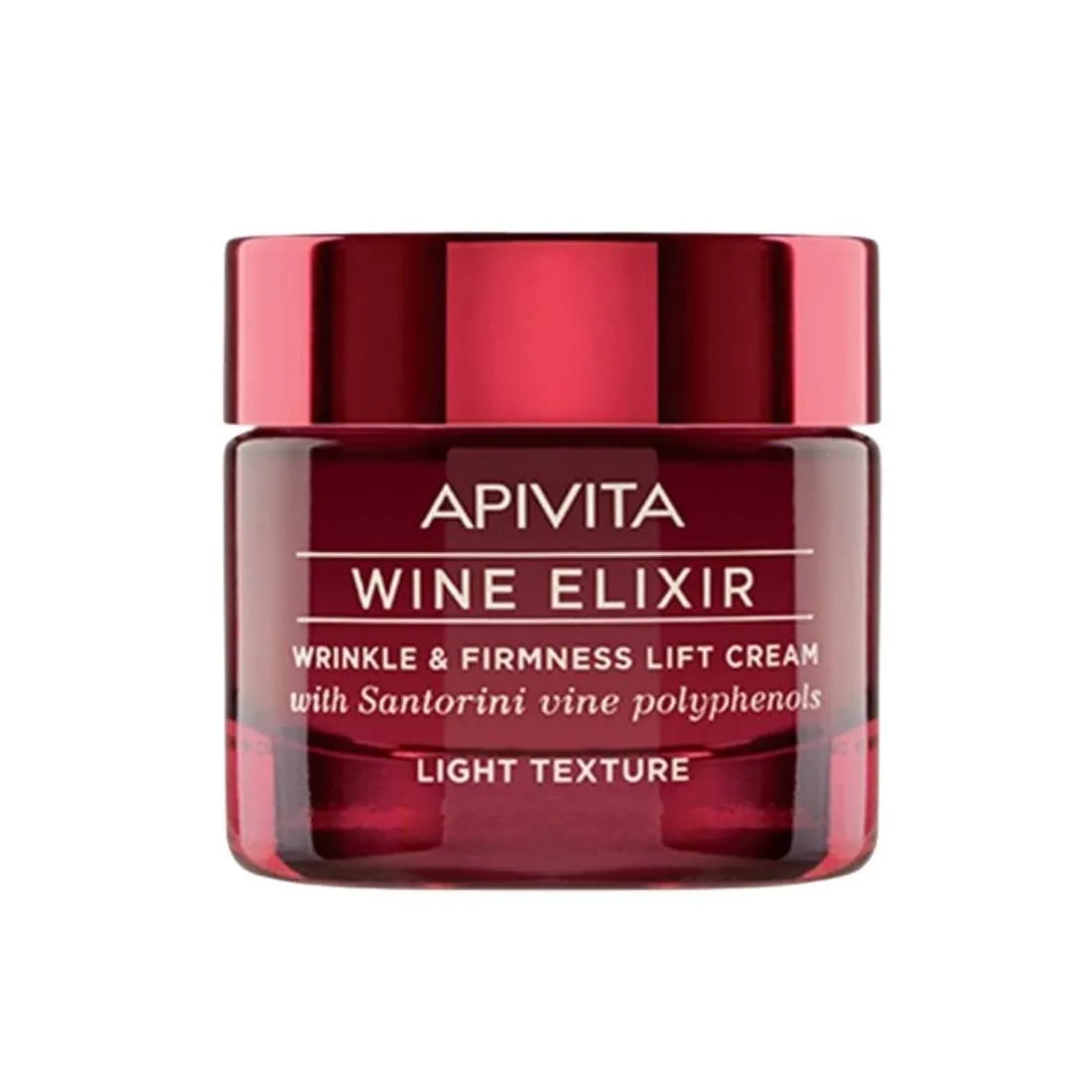 La crema antiarrugas y reafirmante Apivita Wine Elixir Lift de 50 ml es un producto de alta calidad disponible en nuestra tienda, Dermabella. Esta crema ha sido especialmente formulada para combatir los signos del envejecimiento y proporcionar un efecto lifting rejuvenecedor.