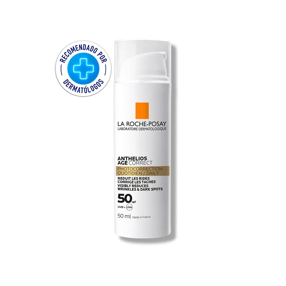 Anthelios Age Correct FPS50+ es un producto de alta calidad que ofrece protección solar y corrección del envejecimiento en una presentación de 50ml. Su fórmula avanzada combina un alto factor de protección solar (FPS50+) con ingredientes activos que ayudan a reducir los signos visibles del envejecimiento.