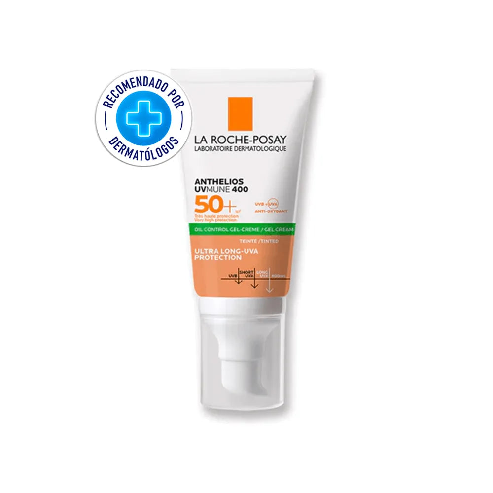 El Anthelios Toque Seco Color SPF50+ es un protector solar de alta calidad que viene en una presentación de 50ml. Diseñado para proporcionar una protección óptima contra los rayos UVA y UVB, este producto ofrece un acabado seco y sin brillos en la piel.