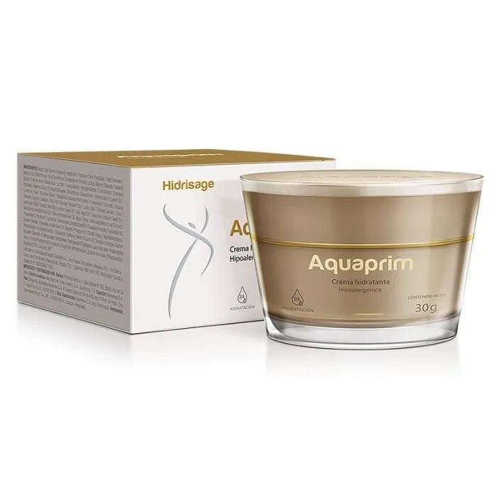 La crema hidratante Aquaprim de 30 gr es un producto de calidad disponible en nuestra tienda, DermaBella. Esta crema ha sido especialmente formulada para proporcionar una hidratación intensa y duradera a la piel.