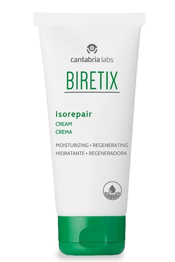 ¡Bienvenido a DermaBella con la reparadora Biretix Isorepair Crema x 50ml! Esta crema ha sido cuidadosamente formulada para brindar una reparación intensiva a la piel, ayudando a restaurar y mantener su salud y vitalidad.