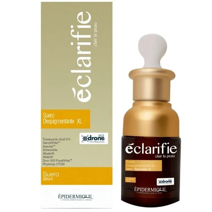 Explora la eficacia del Suero Despigmentante Éclarifie XL, ahora disponible en Mi Tienda en su presentación de 30 ml. Este suero ha sido formulado para abordar problemas específicos de hiperpigmentación, proporcionando una solución intensiva para mejorar la apariencia de la piel.