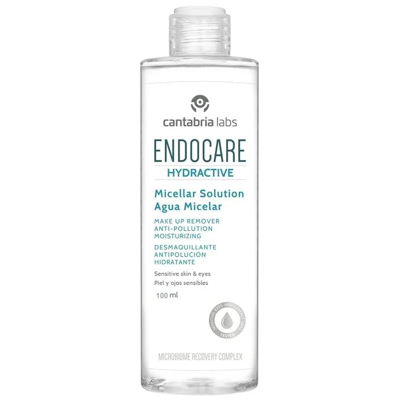 El Agua Micelar Hydractive de Endocare, en presentación de 100 ml, es un producto de limpieza facial suave y efectivo que ayuda a eliminar impurezas, maquillaje y residuos de la piel. Esta agua micelar, disponible en DermaBella, está formulada con ingredientes hidratantes para dejar la piel limpia, fresca y revitalizada.