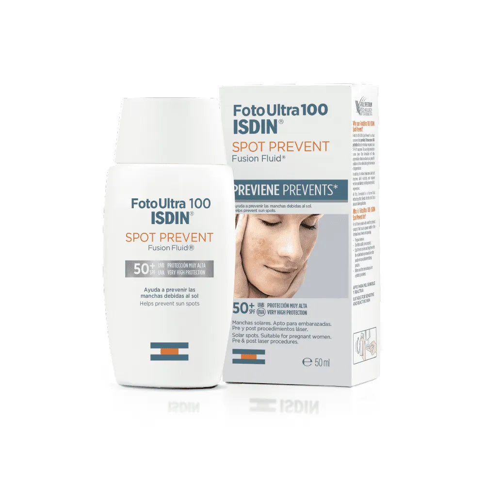 Protege tu piel de las manchas solares con Fotoultra 100 Spot Prevent, disponible ahora en DermaBella. Este avanzado fotoprotector ha sido formulado para ofrecer una protección solar muy alta, ayudando a prevenir la aparición de manchas y proporcionando una defensa eficaz contra los rayos UV.