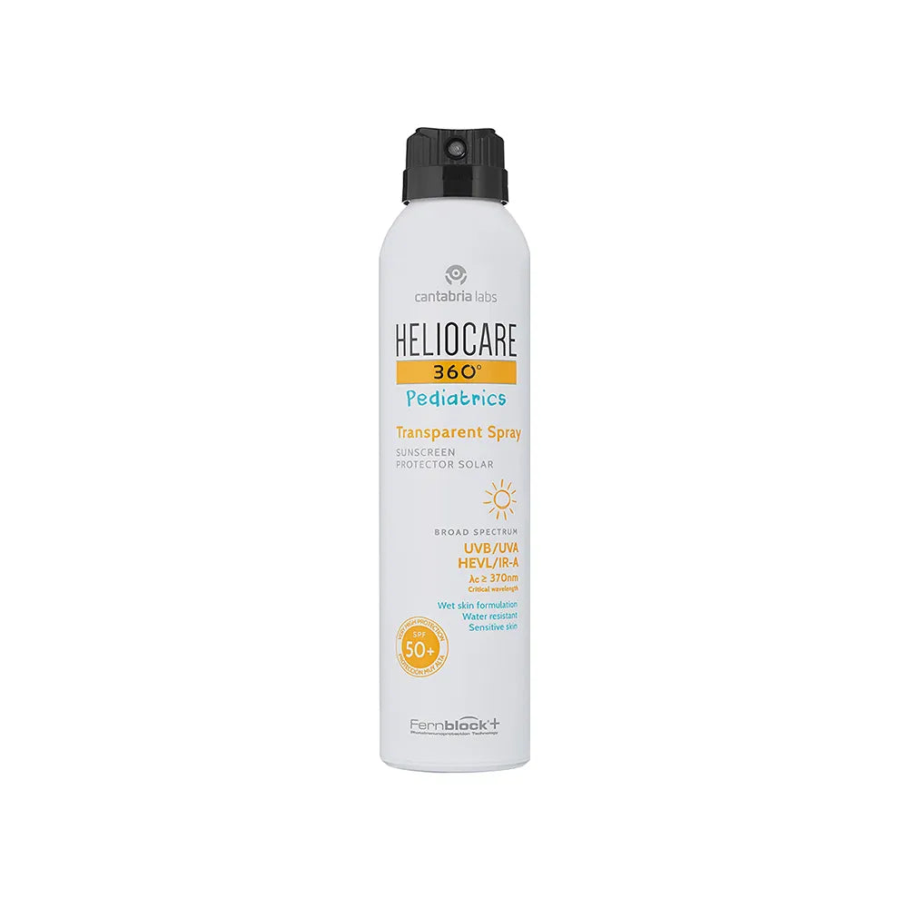 ¡Bienvenido a DermaBella! Presentamos con entusiasmo el Heliocare 360° Pediatrics Invisible Spray, una forma cómoda y efectiva de proteger la delicada piel de los más pequeños contra los daños del sol.