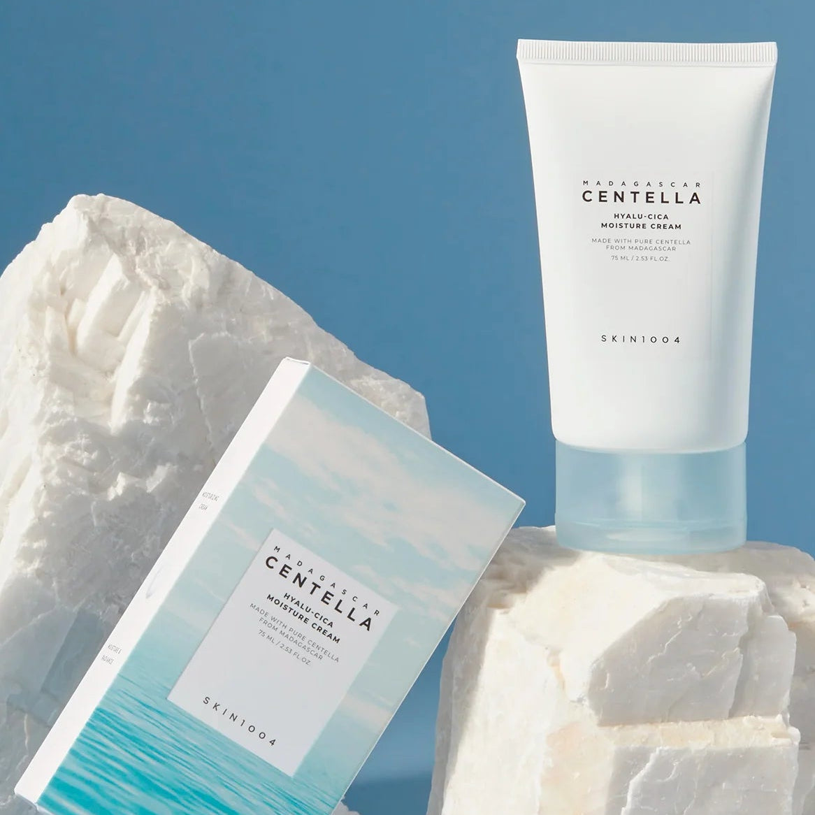 SKIN1004 Hyalu-Cica Moisture Cream 75ml | Crema Hidratante Calmante con Ácido Hialurónico