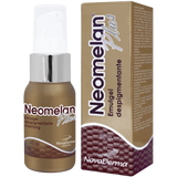 Neomelán® Plus, emulgel despigmentante y antioxidante que aclara y reduce la intensidad de las hiperpigmentaciones en piel producidas por diferentes factores como: radiación solar, melasmas generados por cambios hormonales durante el embarazo y la menopausia, manchas residuales como consecuencia de tratamientos del acné, etc. Neomelan® Plus combina Emblica® y Acido Mandélico libre y liposomado, responsables de dar un efecto aclarante, antioxidante y exfoliante en la piel.