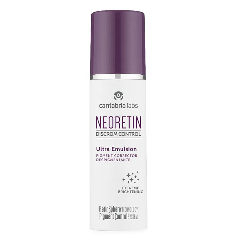 Experimenta el poder de la corrección de la pigmentación con Neoretin Discrom Control Ultra Emulsión, ahora disponible en DermaBella. Esta emulsión ha sido formulada para abordar la hiperpigmentación y mejorar la luminosidad de la piel.