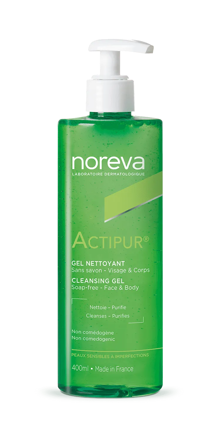 Experimenta una limpieza profunda con Noreva Actipur Cleansing Gel, ahora disponible en DermaBella. Este gel limpiador ha sido formulado para purificar la piel propensa al acné, dejándola limpia y fresca.