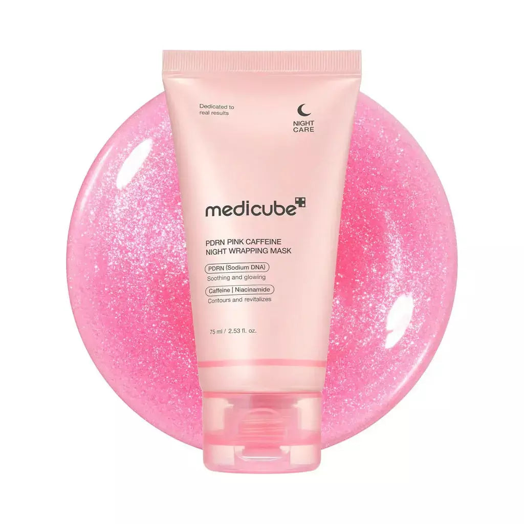 Medicube PDRN Pink Caffeine Night Wrapping Mask 75ml | Mascarilla Nocturna Reafirmante