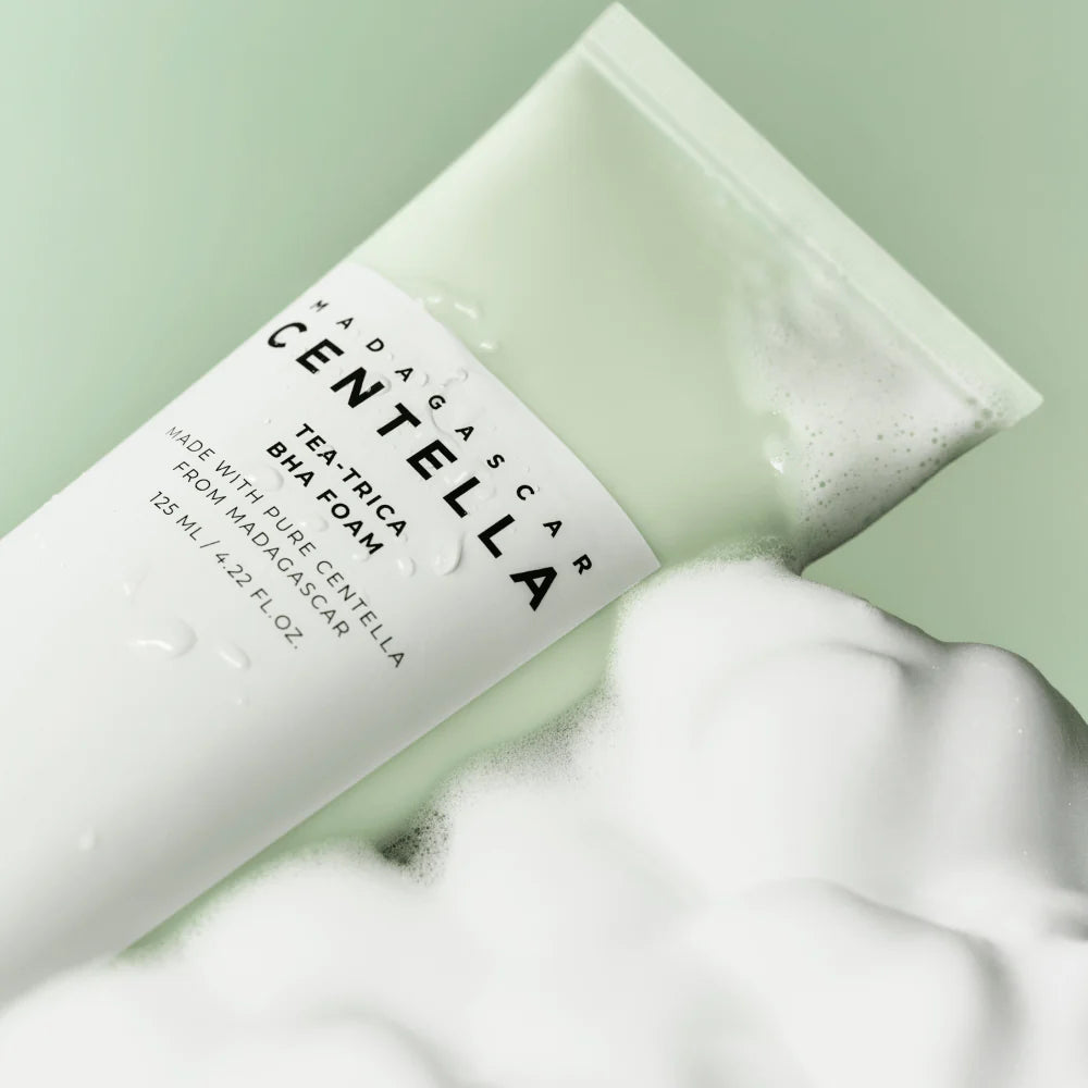 SKIN1004 Tea-Trica BHA Foam Cleanser | Limpiador Coreano para Acné y Poros